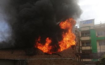 A huge fire broke out in Kathmandu