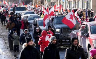 Canada truck drive protest