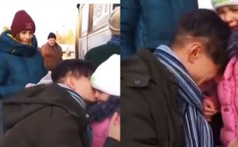 ukrainian father daughter emotional video