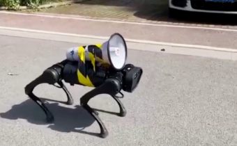 robot dog work in china lockdown