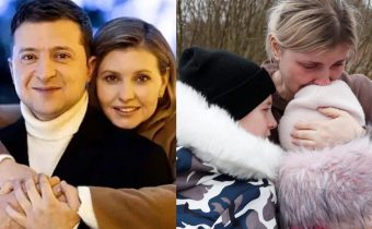 ukrainian president family crying