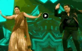 rashmika mandanna on tv show super moms danced on stage with govinda