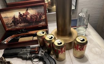 Twitter CEO Elon Musk tweets picture of beside table revolver diet cokes seen