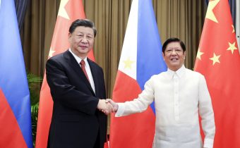 Chinese counterpart Xi Jinping during President Ferdinand Marcos' visit to Beijing