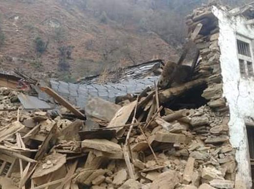 बाजुरा भूकम्प : ४२ परिवार पूर्णरूपमा विस्थापित, ४०० घरमा क्षति
