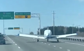 Plane makes emergency landing in middle of motorway