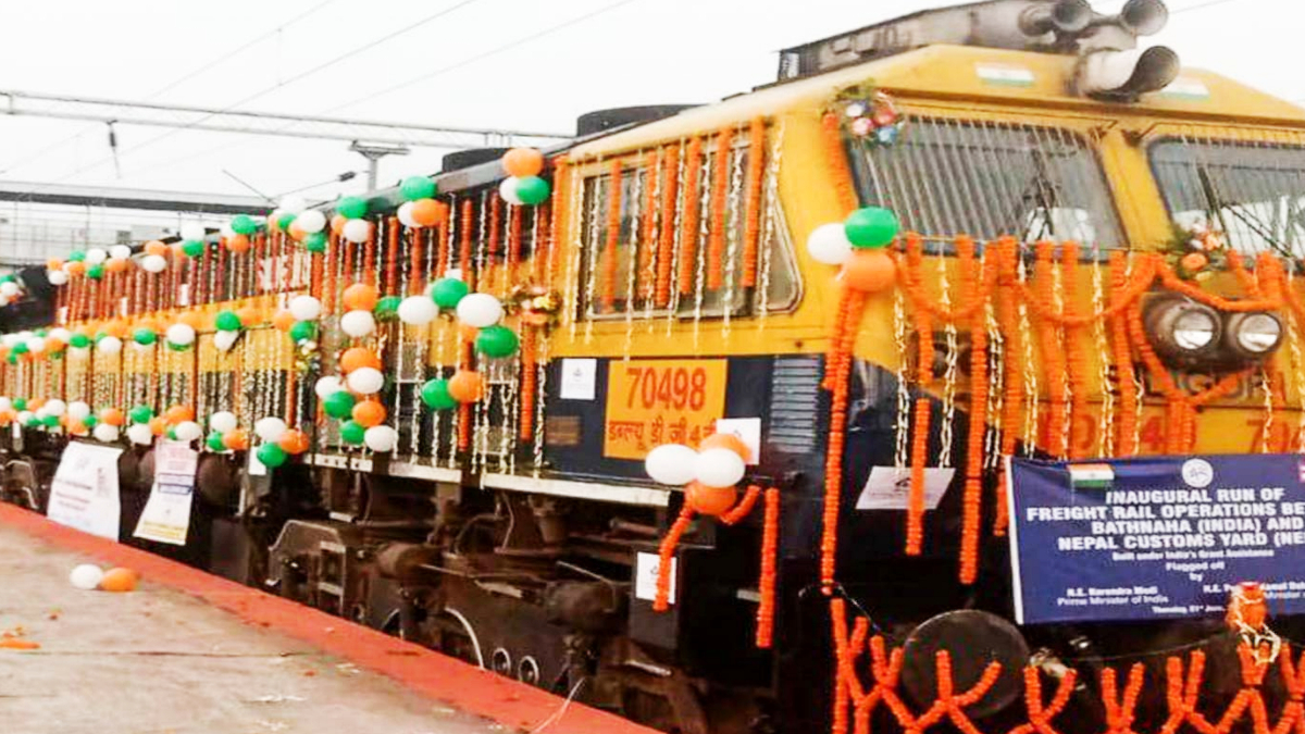 Indian cargo train arrives in Biratnagar