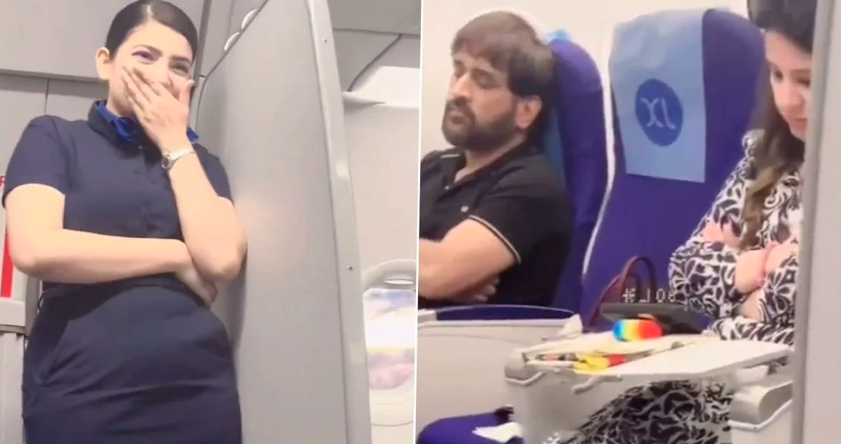 Dhoni Air Hostess video