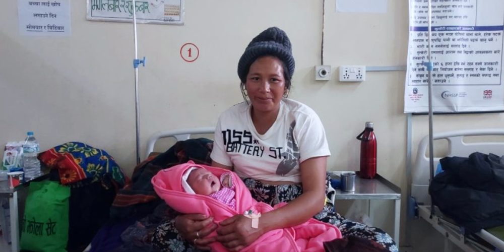 An overweight baby was born in Dhaulagiri Hospital