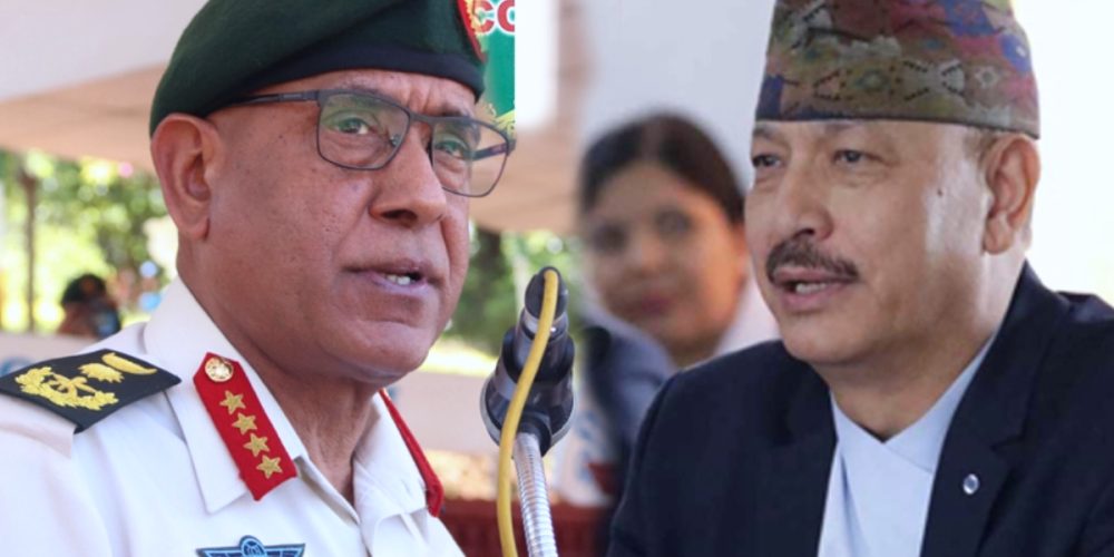 Chief Justice Shrestha and Chief of Army Staff Sharma going on a visit to China