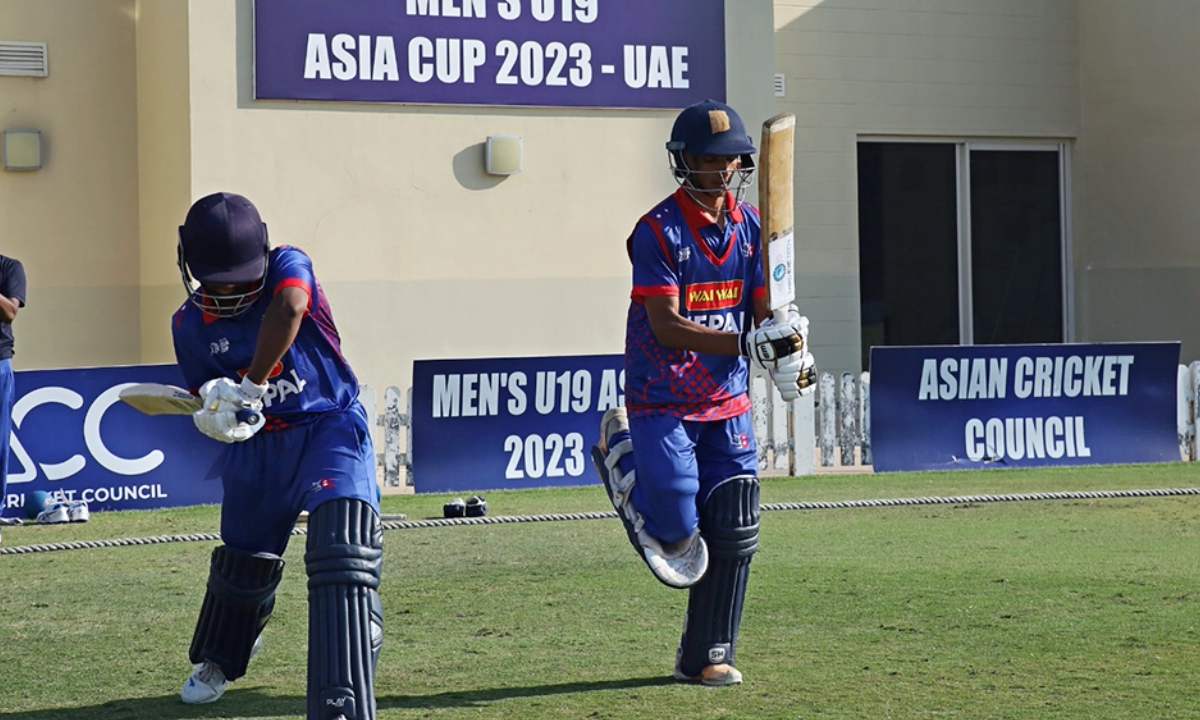 Very poor performance of Nepal in the match against India, all out for 52 runs