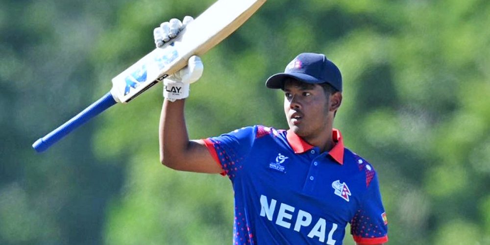 Arjun narrowly missed becoming the first Nepali player to score a century in the World Cup