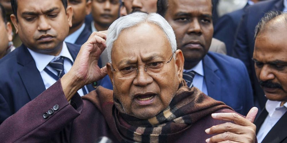 Bihar Chief Minister Nitish Kumar resigned