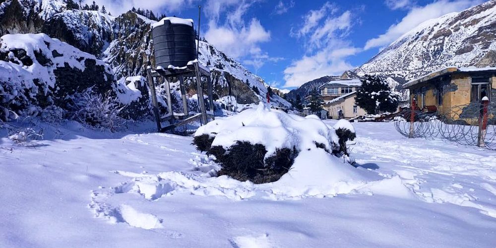 The temperature in Manang is minus 22 degrees Celsius