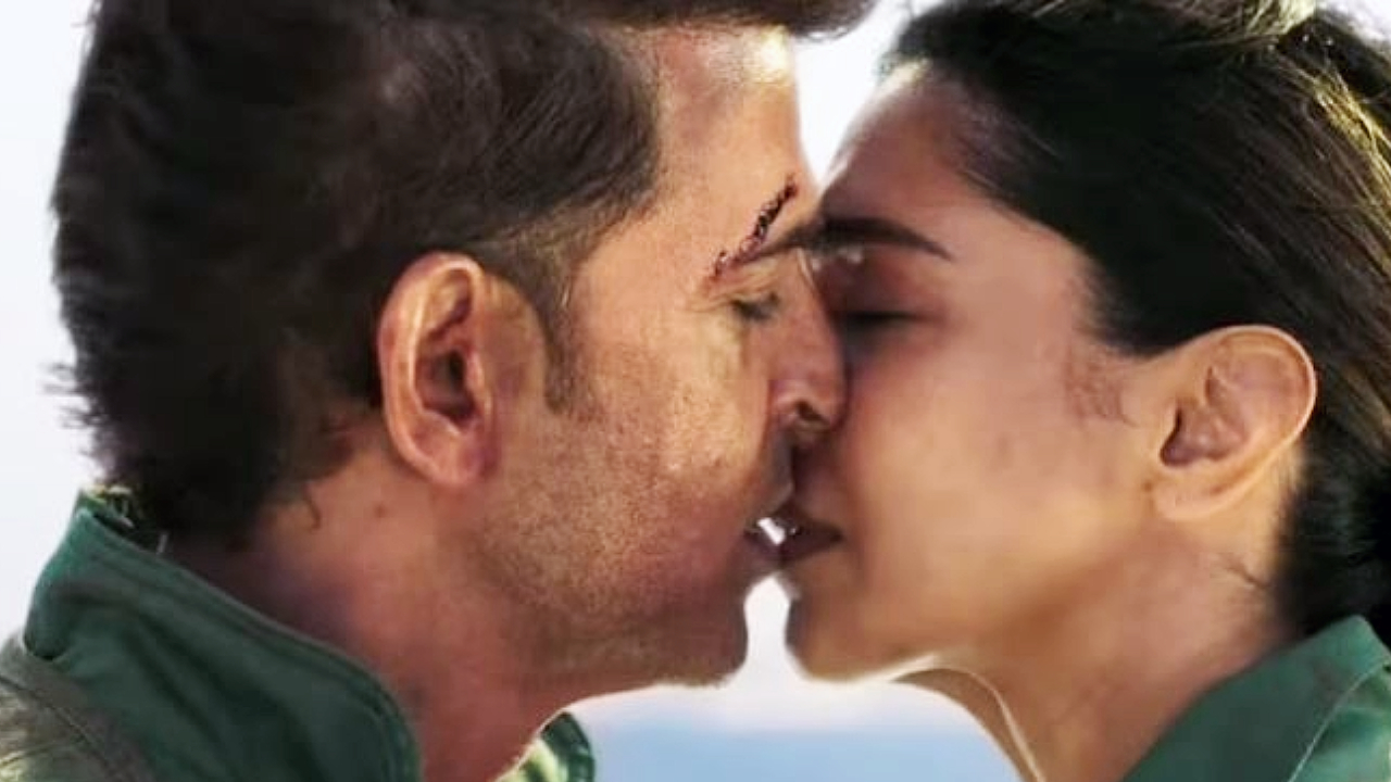Controversy over Hrithik and Deepika's kiss scene