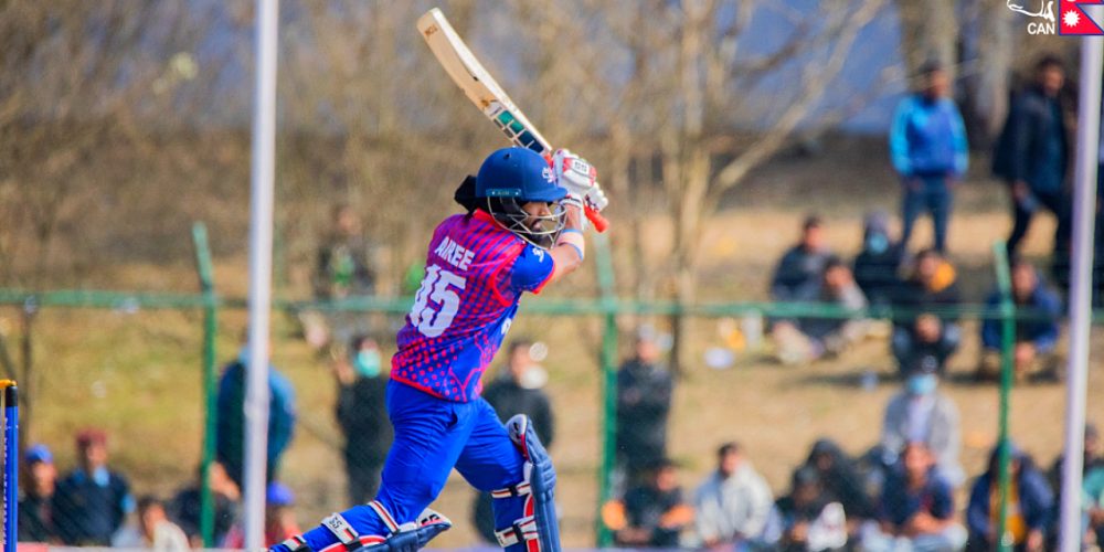 Dipendra completed his half-century in a tough match against the Netherlands