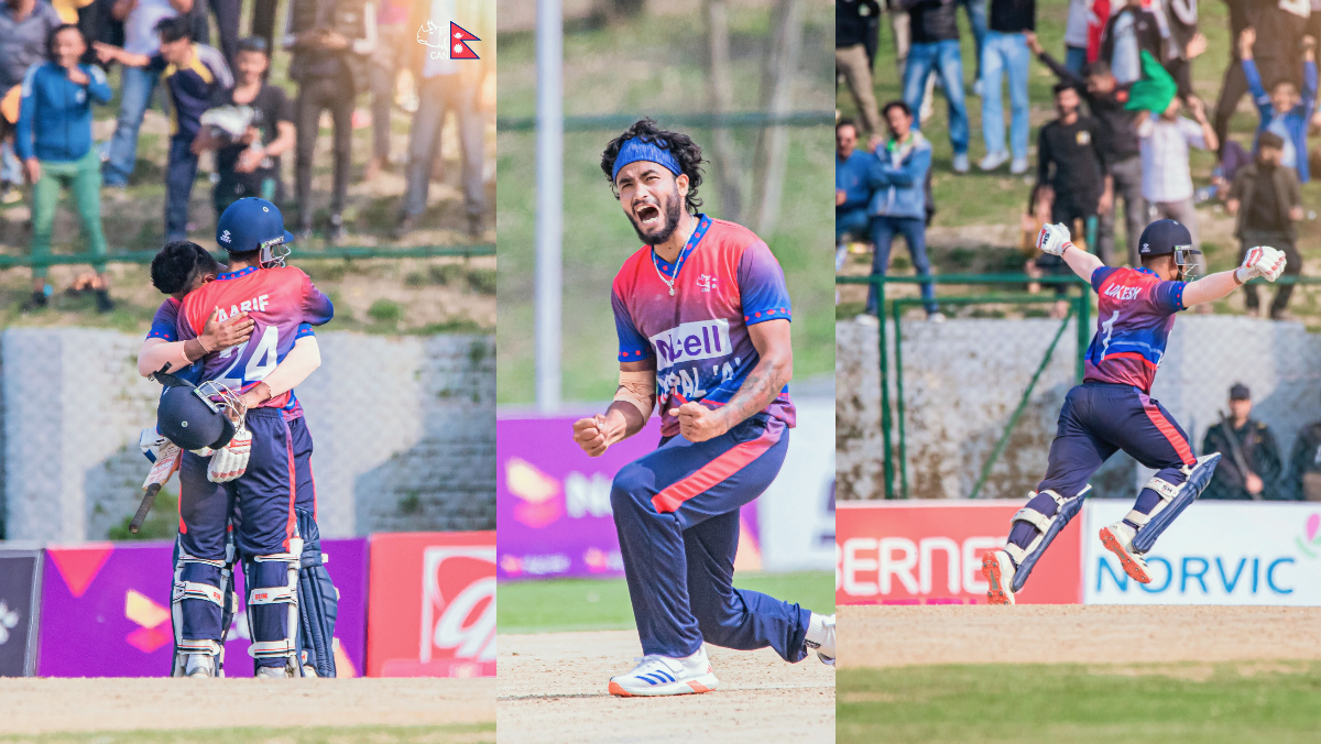 Despite Lokesh Bam's century Nepal lost to Ireland Wolves