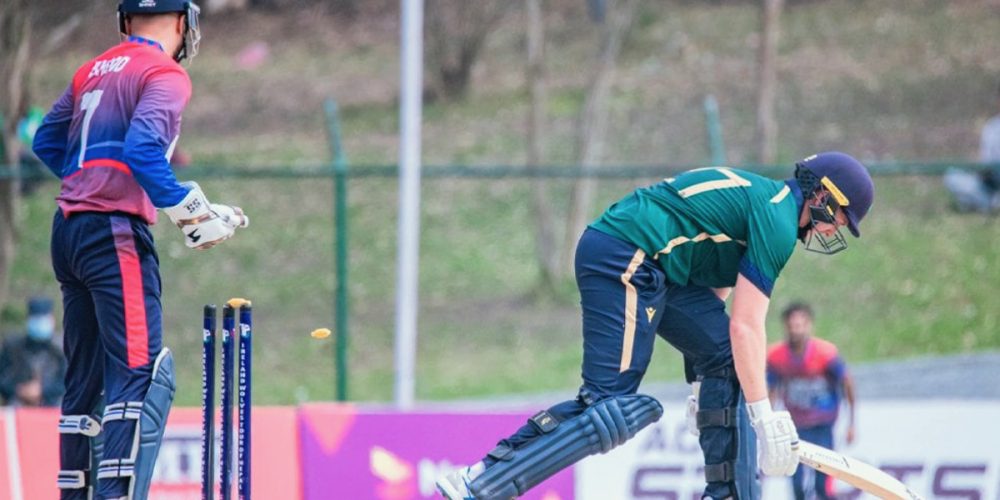 Ireland 'A' set a huge target of 223 runs to Nepal 'A'