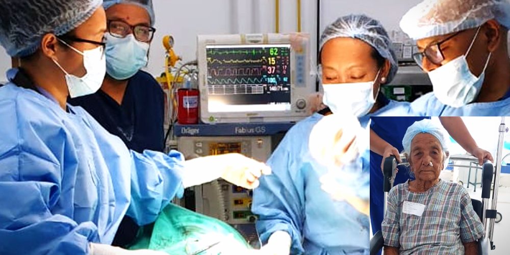 A 97-year-old woman underwent successful breast cancer surgery