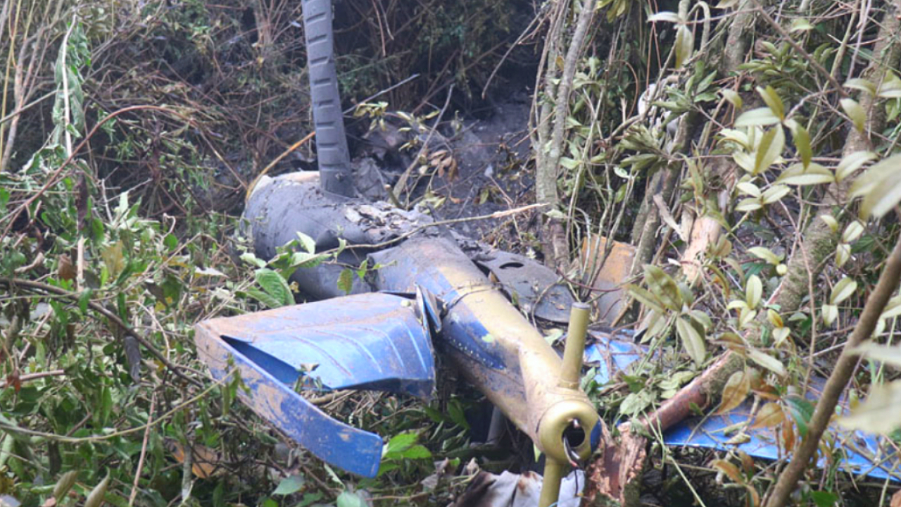 Helicopter crash in Shivpuri