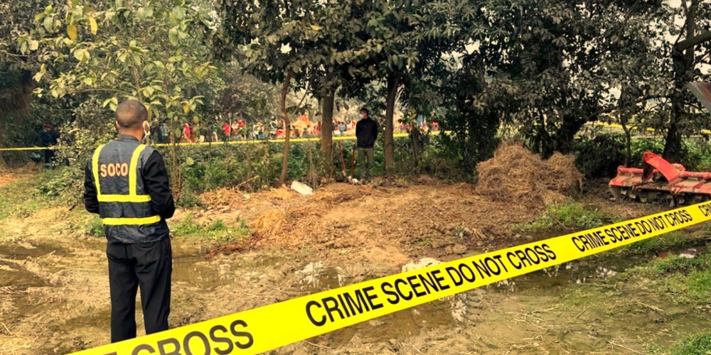 "14-year-old girl's body found buried, grandfather among six arrested"