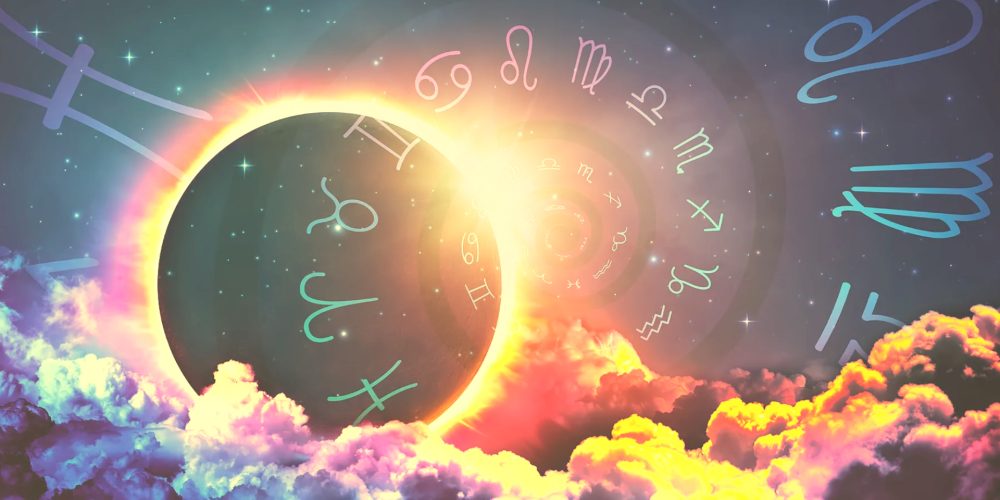 Solar eclipse zodiac