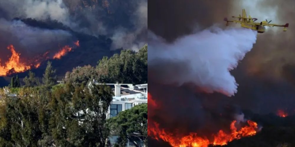 Massive fire in Los Angeles